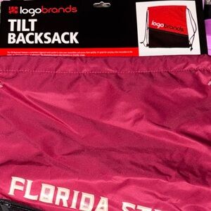 Logo Brands Florida State Tilt Backpack - Red and Black